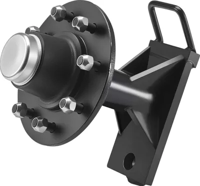 Produktbild von Shipping Container Wheels 8-Lug Wheels Kit, Heavy Duty Shipping Container Axle with Ratchet Tie Down-Moves 6 m-12 m, Secure Transport for Dock, Warehouse, Construction Site, Black
