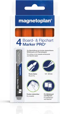 Produktbild von Boardmarker runde Spitze 4 St orange