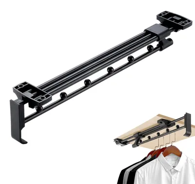 Ausziehbare Kleiderstange, 35 cm, verstellbar, für Schrank