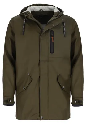 Produktbild von Wattlöper Herren Regenparka Regenjacke - Outdoor-Jacke Oliv Größe L