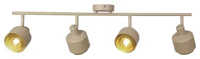 Imagen del producto de Rabalux 3550, lámpara de techo con 4 focos, modelo Fedora, casquillo E14, color marrón-dorado, diseño moderno, 76 cm