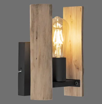 Produktbild von JUST LIGHT LOG Wandleuchte E27 max. 10W Holz-natur 15701-79