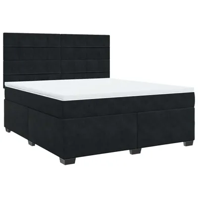 Productafbeelding van vidaXL Boxspringbed met matras, zwart, 180x200 cm, fluweel