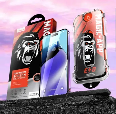 Produktbild von iPhone 15 Pro Panzerglas, Panzerfolie, Schutzglas, Kristallklar,  Handy, Smartphone, Glas, Schutz mit Anbringhilfe  mit Videoanleitung