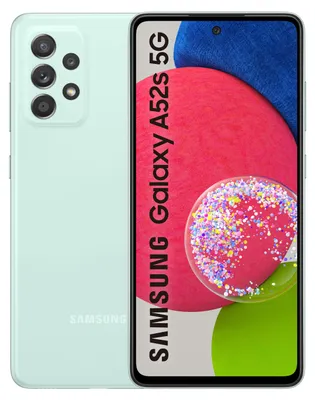 Produktbild von Samsung Galaxy A52s 5G Weiß 128 GB türkis 128GB 5G + Wifi Smartphone