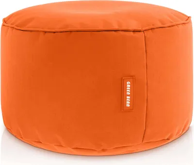 Produktbild von Green Bean® Sitzsack-Hocker "Stay" 45x25cm mit EPS-Perlen Füllung - Fußhocker Sitz-Pouf für Sitzsäcke - Fußablage Sitzkissen Sitzhocker Orange