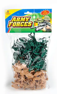 Produktbild von 100 Soldaten in Tasche 4-5 cm 26172