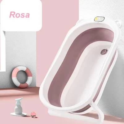 Produktbild von RHP Badewanne für Babys Ergonomische Babywanne Anti-Rutsch Kunststoff - 3 Farben Rosa
