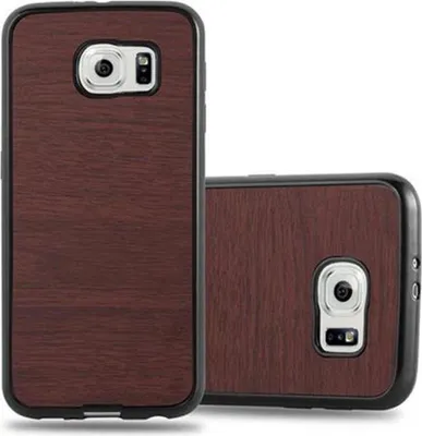 Immagine prodotto di Cadorabo custodia per cellulare per Samsung Galaxy S6 in marrone custodia protettiva TPU silicone cover