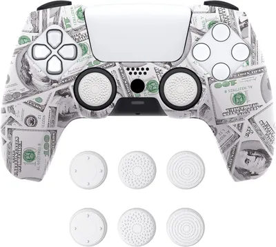 Productafbeelding van Beschermhoes - Geschikt voor PlayStation 5 - Siliconen Beschermhoes met 6 Duimgrips voor Controller