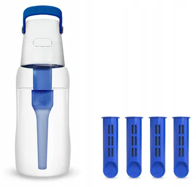 Dafi 0,5 l Wasserfilterflasche Saphir 4 Filter im Set 39FO-AT9 0,3 l 0,7 l