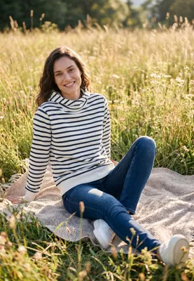 Produktbild von salzhaut Damen Hoodie SUTSCHE - RINGEL XL