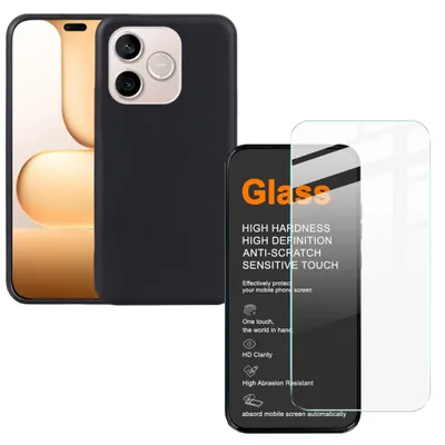 Obrázok produktu pre Puzdro na mobil + ochranné sklo 9H pre Honor 600 Lite, tenké, sada 2 v 1
