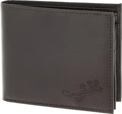 Produktbild von oxmox Leder Geldbörse Leather RFID Protect Querscheinbörse Lizard 2.0 Embossed Brown dunkelbraun