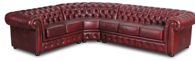 Produktbild von Ecksofa Sofa Couch Polster Eckgarnitur Chesterfield Textil Stoff oder Leder Neu