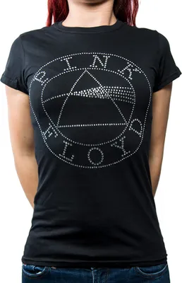 Produktbild von Pink Floyd Circle Logo Black L Damen T-Shirt