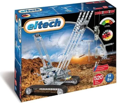 Produktbild von eitech Metallbaukasten 00018 - Raupenkran / Baukran