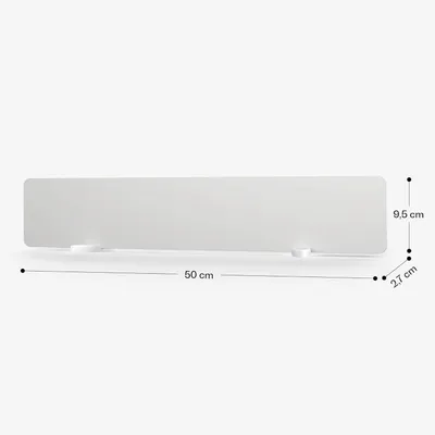 Image de Radiateur infrarouge portatif - 50 W - Lot de 2 - Sèche rapidement et uniformément - Indice de protection IP24 - Blanc