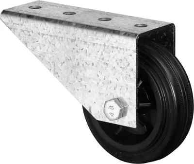Produktbild von Torbockrolle D.80mm Trgf.50kg m.Platte Gum.BS ROLLEN