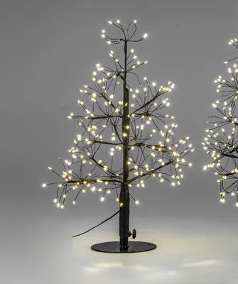 Produktbild von LED Deko Tanne, Baum mit Funkeleffekt H. 45cm schwarz mit 240 LEDs Formano W25