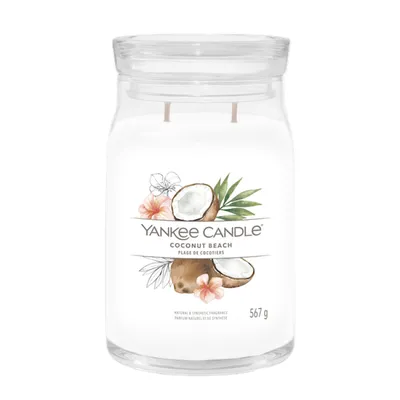 Image de Yankee Candle COCONUT BEACH - Grande bougie Signature 567g