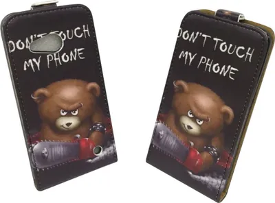 Produktbild von Handyhülle Tasche für Handy Microsoft Lumia 550 Bär mit Kettensäge