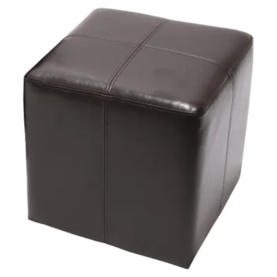 Produktbild von Sitzwürfel Hocker Sitzhocker Onex, LEDER, 36x36x36cm  braun