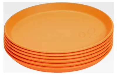 Produktbild von Teller-Set - 6 Teile - bruchsicher und spülmaschinengeeignet - aus Biokunststoff