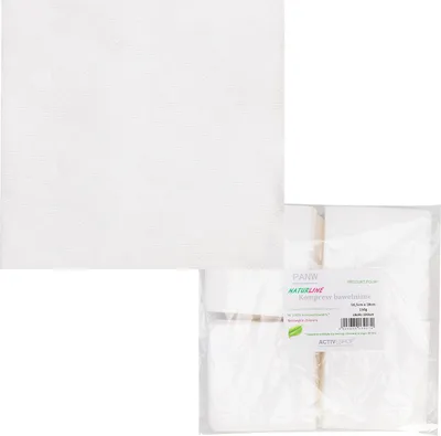 Image de Compresses en coton Naturline 150 g 16,5 cm x 18 cm