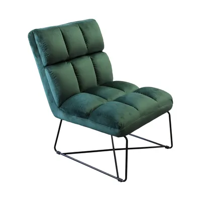 Image de Fauteuil ACAPULCO velours vert