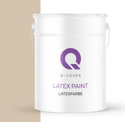 Produktbild von Latexfarbe Beige 10L | Matte Innenfarbe Klasse 3 | Hohe Deckkraft & Scheuerfest | Für Wand & Decke