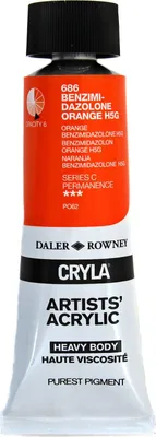 Obrázek produktu pro Daler Rowney Cryla Artists’ Akrylová barva Benzimidazol Orange 75 ml 1 ks