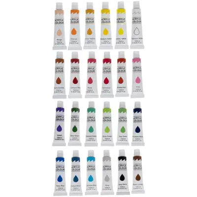 Image de Peintures acryliques 24 pcs. - 12 ml. Maaleo 20363