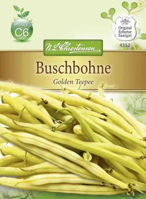 Produktbild von Buschbohne Golden Teepee Glucktyp | Buschbohnensamen von N.L. Chrestensen