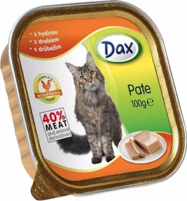 Obrázok produktu pre Dax CAT miska 100 g DRŮBEŽÍ paštéta pre mačky