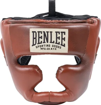 Zdjęcie produktu dla Skórzane ochraniacze głowy PREMIUM HEADGUARD Brown/Black/Beige S/M BENLEE