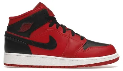 Obrázok produktu pre Jordan 1 Mid Reverse Bred (2021) (GS) - veľkosť EU 38