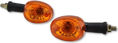 Image de HIGHSIDER Smart Noir/Orange Ampoules Clignotants Boîtier noir / Lentille orange (paire), Avant & Arrière
