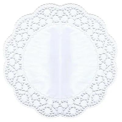 Zdjęcie produktu dla 6 okrągłych nakładek na tort Ø 36 cm w kolorze białym