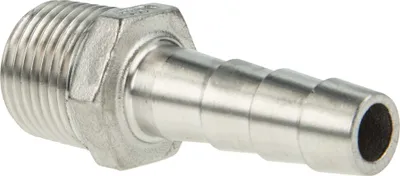 Produktbild von tecuro Schlauchnippel/Schlauchstutzen Edelstahl V4A (AISI 316), AG 3/8 Zoll x 11 mm