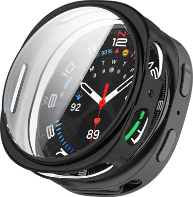 Produktbild von Strap-it Soft Case Schutzhülle aus TPU-Material - passend für Samsung Galaxy Watch 8 - 40 mm (schwarz)