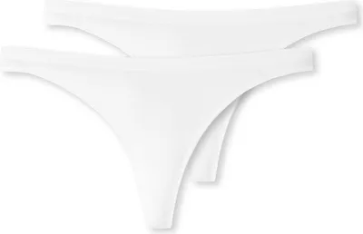 Produktbild von SCHIESSER 95/5 (2-pack), dames string biologisch katoen wit