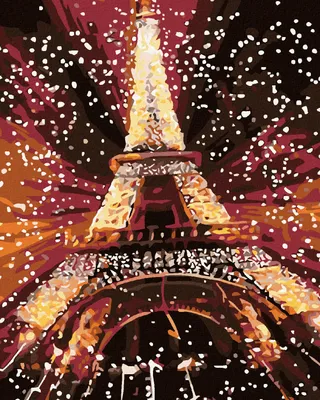 Immagine prodotto di Zuty - Dipingere con i numeri - TORRE EIFFEL CON ILLAUMINAZIONE, 40x50 cm, tela tesa su telaio