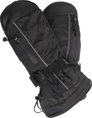 Produktbild von Clausy Skihandschuhe - Extra Innengriff - L/XL - Schwarz - Wasserdicht & Warm mit 3M-Thinsulate, Praktische Tasche & Verstellbarer Verschluss für Optimalen Halt - Perfekt für den Wintersport