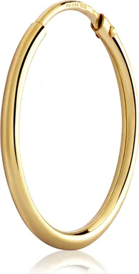 Produktbild von Einzel 20mm Creole 333 Gelbgold 8 Karat gold Ohrringe 1,5mm starke Goldohrrig