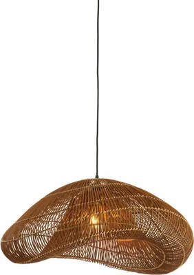 Immagine prodotto di Light & Living - lampada a sospensione - Janzur - marrone - rattan - E27 - 2986883