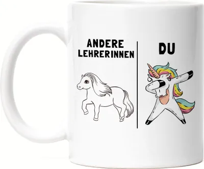 Produktbild von Andere Lehrerinnen Du Tasse beste Lehrerin der Welt Geschenk Einhorn Lustig Dankeschön & Abschied Lieblingslehrer