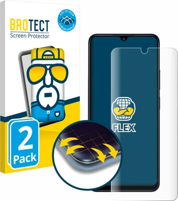 Produktbild von 2x BROTECT Fullscreen Schutzfolie für Xiaomi Redmi 14C Displayschutz Folie Fullcover Klar Transparent