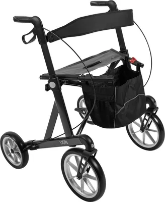 Produktbild von Outdoor Rollator Mobilex Lion mit Schleifbremse Anthrazit Sitzhöhe 53 cm
