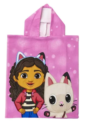 Produktbild von Gabby's Dollhouse Poncho 50x115cm – Strandtuch für Kinder